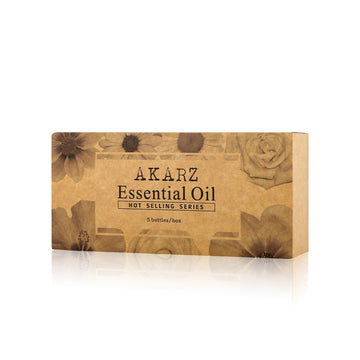 AKARZ Hots 5 Sets Tea Tree,Sandalwood,Patchouli,Jasmine,Rose ,Ylang Ylang Essential Oil 10ml*5